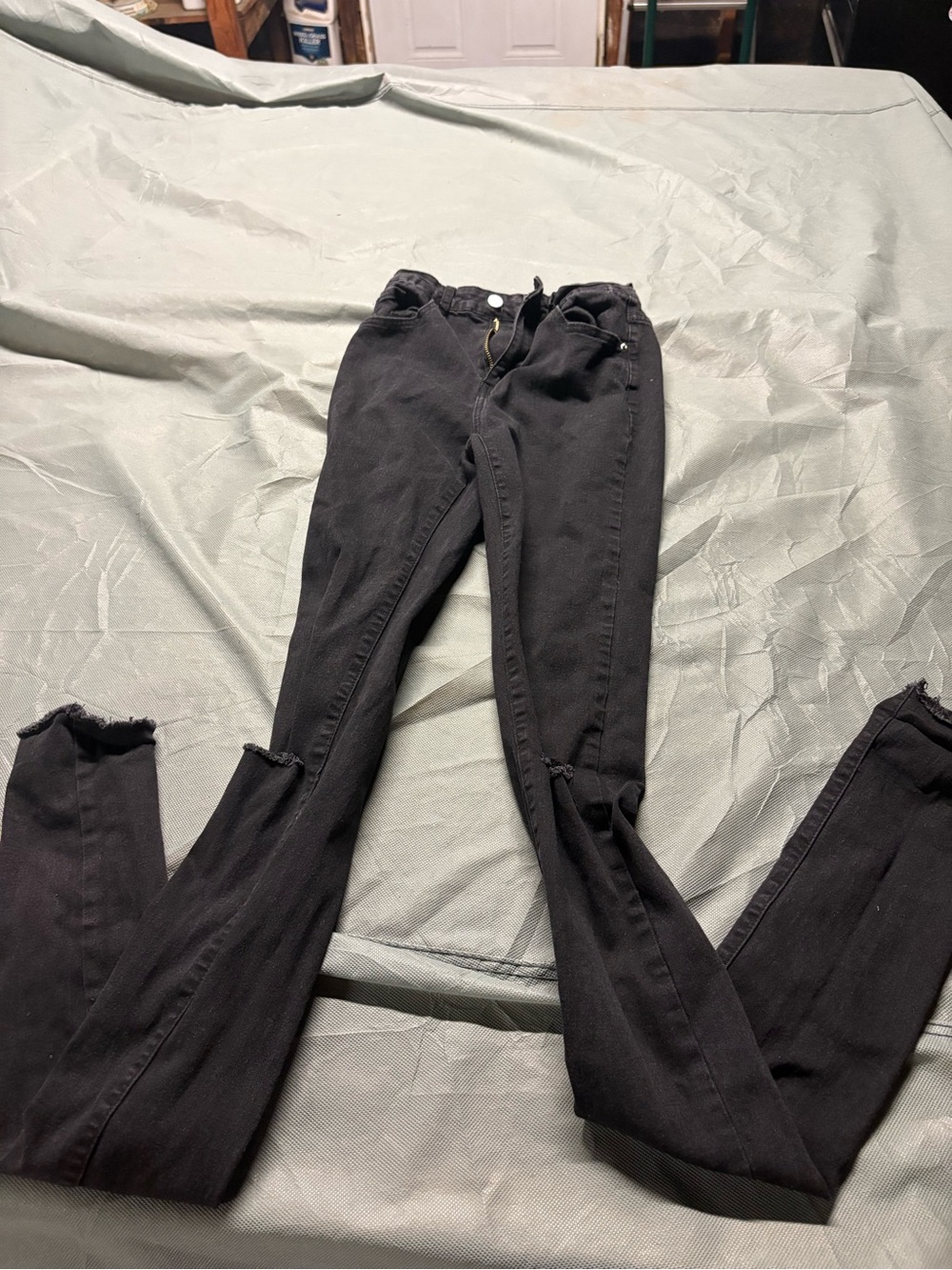 Women’s Black High-Rise stacked  Jeans